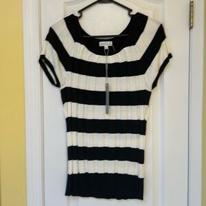 NWT Joseph A knit striped tee
